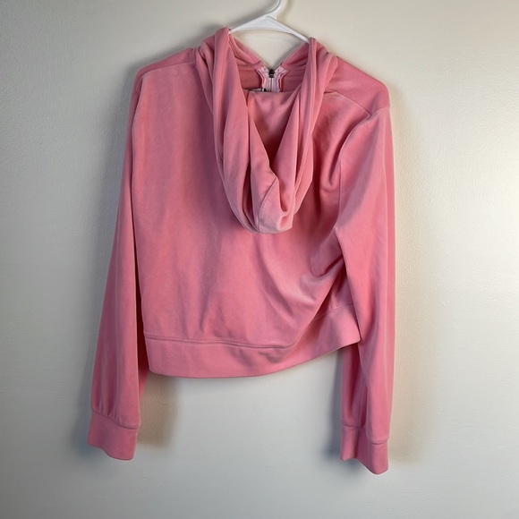 Juicy Couture Tops Juicy Couture Light Pink Velour Hoodie Poshmark
